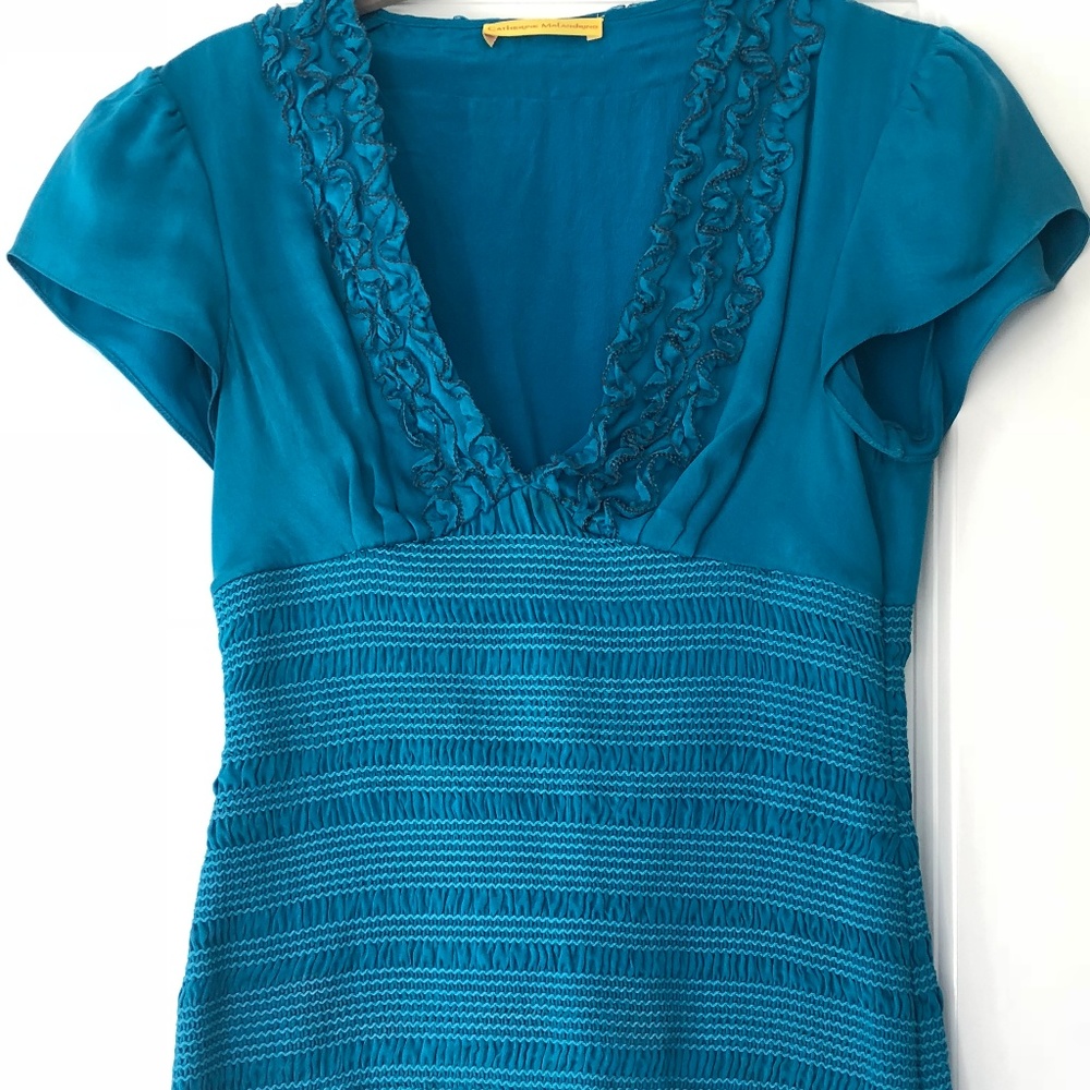 Catherine Malandrino Turquoise Blouse